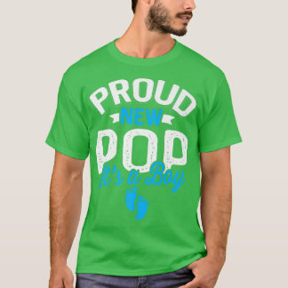 Awesome Cool Proud New Pop It's A Boy Gender Revea T-Shirt