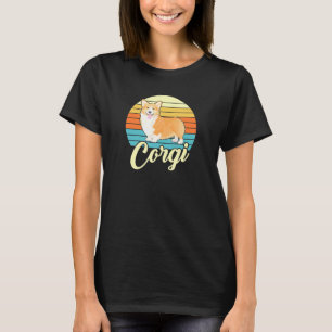 Awesome Corgi 1970s Vintage Retro T-Shirt