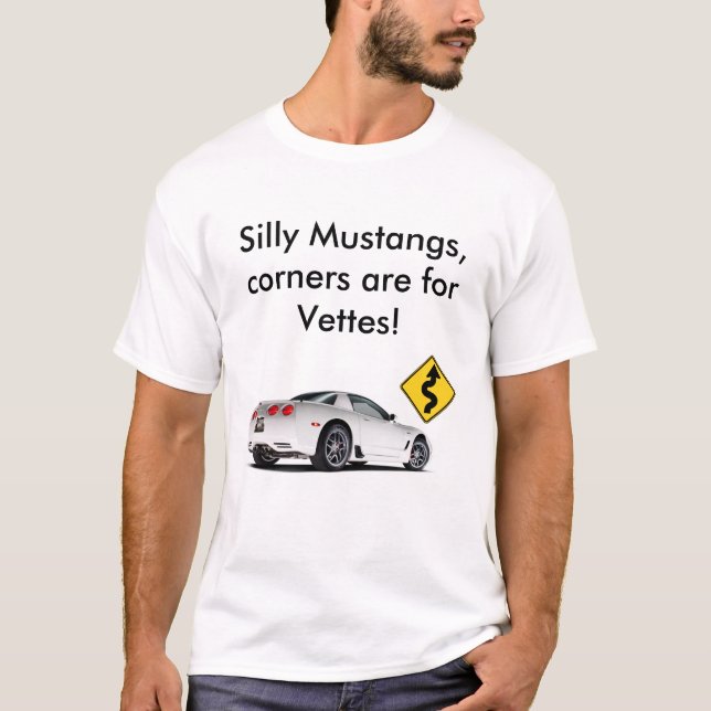 Awesome Corvette VS Mustang Tee (Front)
