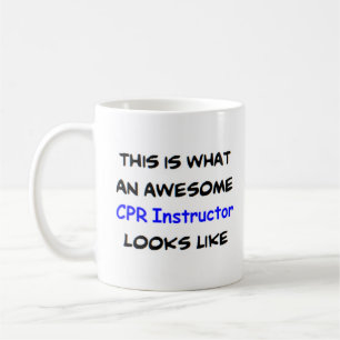 awesome cpr instructor coffee mug