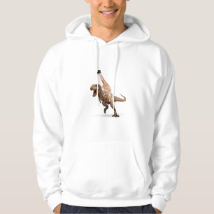 Awesome Crazy Giraffe Top Hat T-Rex  - Mens_Womens