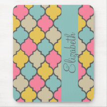 awesome cute trendy Quatrefoil colourful pattern