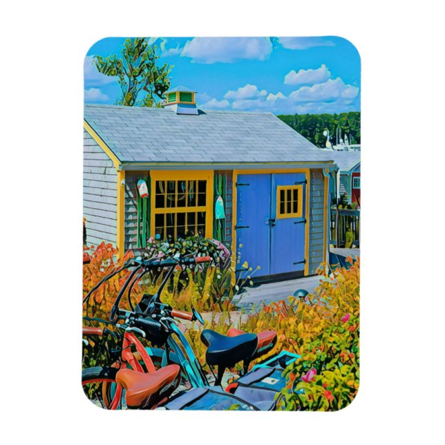 Awesome Cycling Painting Magnet (Vertical)