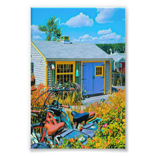 Awesome Cycling Painting Photo Print
