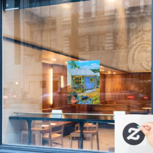 Awesome Cycling Painting Window Cling