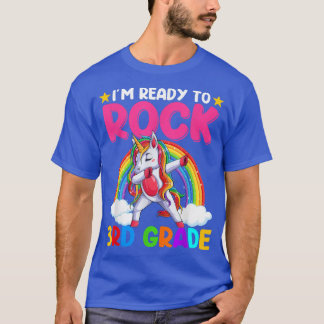 Awesome Dabbing Unicorn 3rd Grade Ready To Rock St T-Shirt