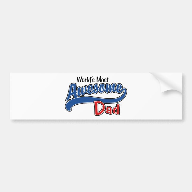 Awesome Dad Bumper Sticker (Front)