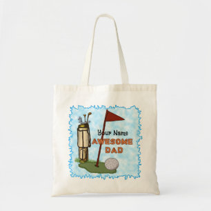Awesome Dad Golf  tote bag