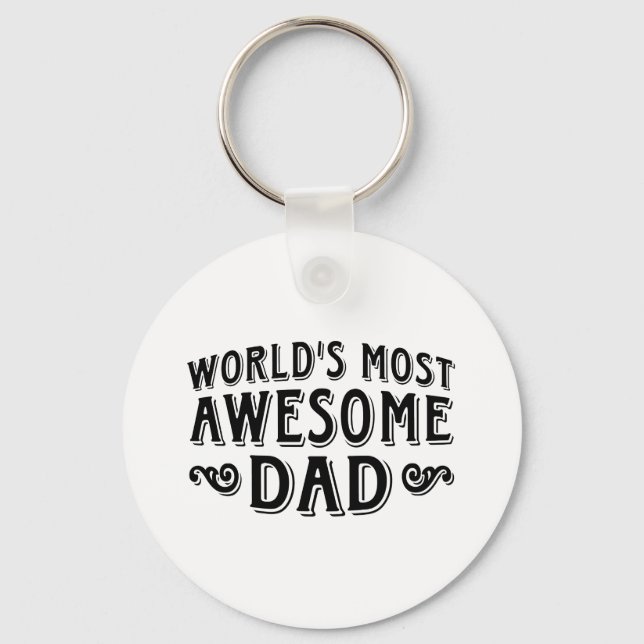Awesome Dad Keychain (Front)