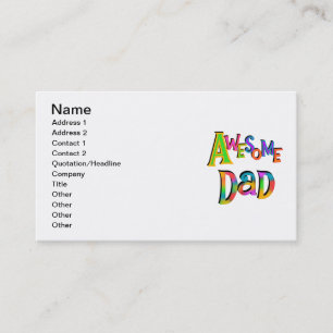 Awesome Dad T-shirts and Gifts Calling Card