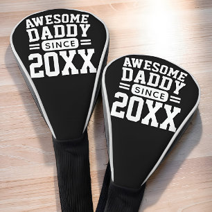 Awesome Daddy Since Athletic Modern Father's Day Golf Head Cover