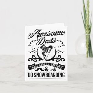 Awesome Dads Have Beards Card