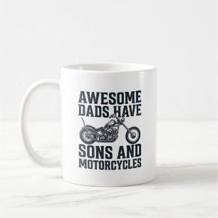 Awesome Dads Have Sons and Motorcycles Design_1 Coffee Mug