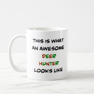 awesome deer hunter coffee mug