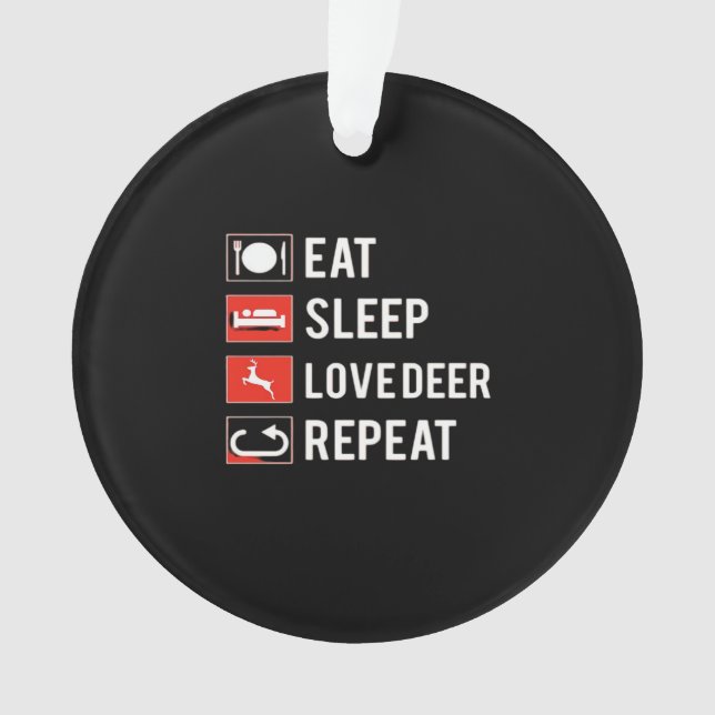 Awesome Deer Lover Creative ModernAcrylic Ornament (Front)