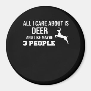 Awesome Deer Lover Minimal Retro Style  Magnet