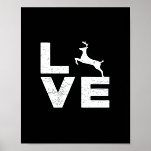 Awesome Deer Lover Trendy Aesthetic Design Poster