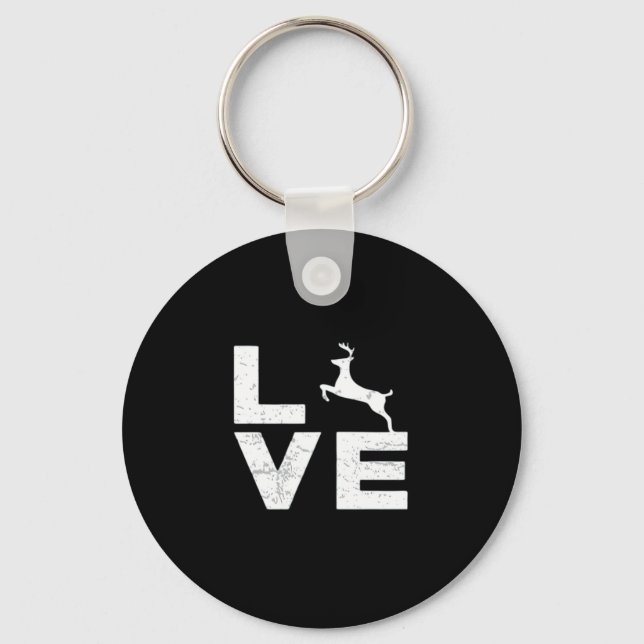 Awesome Deer Lover Trendy Aesthetic DesignKeychain Keychain (Front)