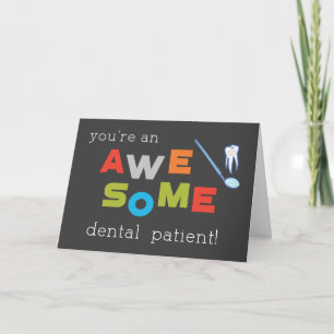 Awesome Dental Patient Appreciation Card
