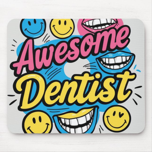 Awesome dentist thanks mouse pad (Front)