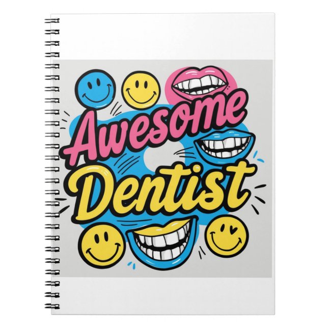 Awesome dentist thanks notebook (Front)