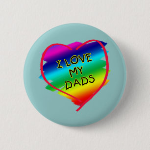 Awesome Design for Gay Dads 2 Inch Round Button