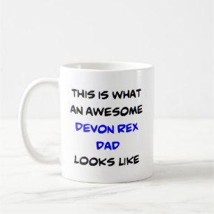 awesome devon rex dad coffee mug