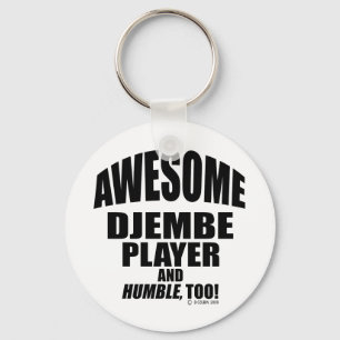 Awesome Djembe Player Keychain