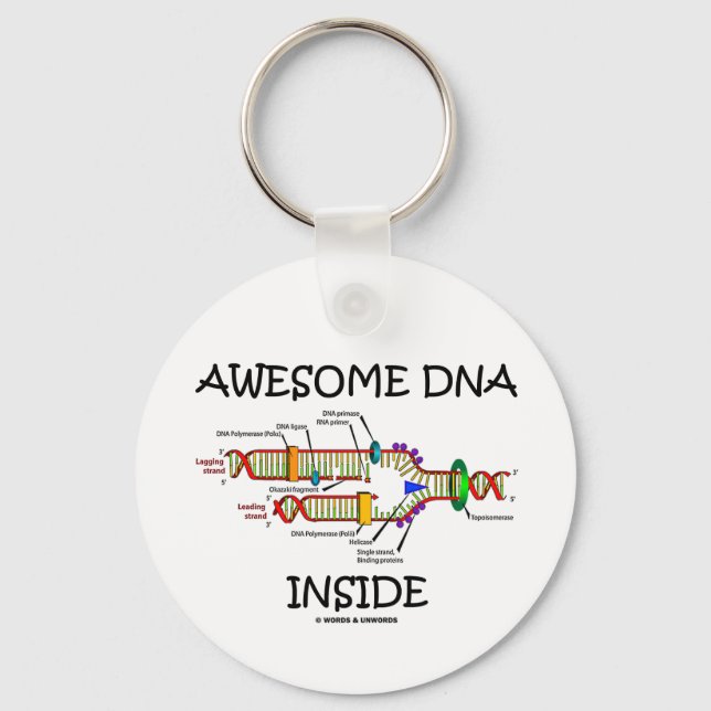 Awesome DNA Inside Keychain (Front)