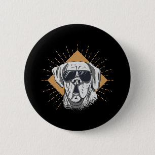 Awesome Dog Sunglasses 2 Inch Round Button