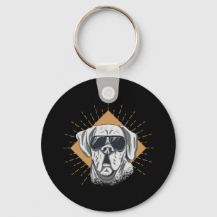 Awesome Dog Sunglasses Keychain