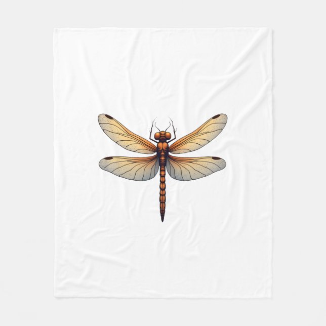 Awesome Dragonfly Costume for Boys and Girls Fleece Blanket (Front)