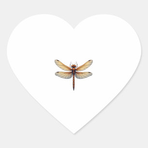 Awesome Dragonfly Costume for Boys and Girls Heart Sticker