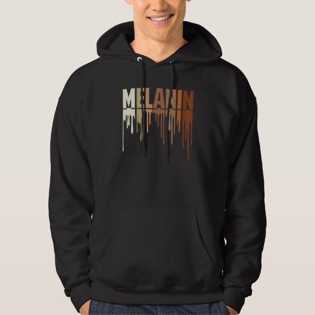 Awesome Drippin Melanin Women Pride Black History  Hoodie (Front)