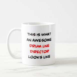 awesome drum line director ceramic ornament coffee mug