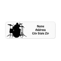 *AWESOME DRUMMER'S* RETURN ADDRESS LABELS