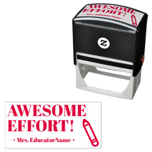 "AWESOME EFFORT!" Marking Rubber Stamp