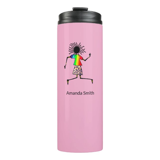 Awesome, Elegant Dancer Thermal Tumbler (Front)