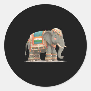 Awesome Elephant Costume For Boys And Girls  Classic Round Sticker