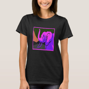 Awesome Elephant  Vapour Wave Designs Present T-Shirt