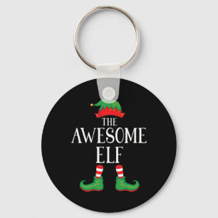 Awesome Elf Matching Group Xmas Funny Family Chris Keychain