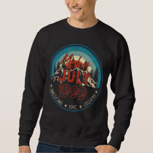 Awesome Epic Legend July 1999 23 Birthday  Vintage Sweatshirt