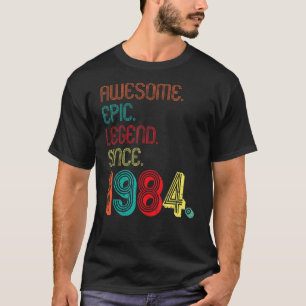 Awesome Epic Legend Since 1984 38 Years Old 38th B T-Shirt