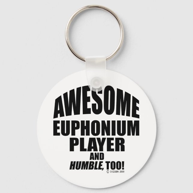 Awesome Euphonium Player Keychain (Front)