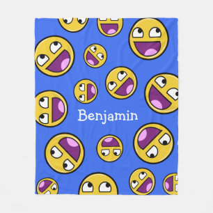 Awesome Face Internet Meme Fleece Blanket