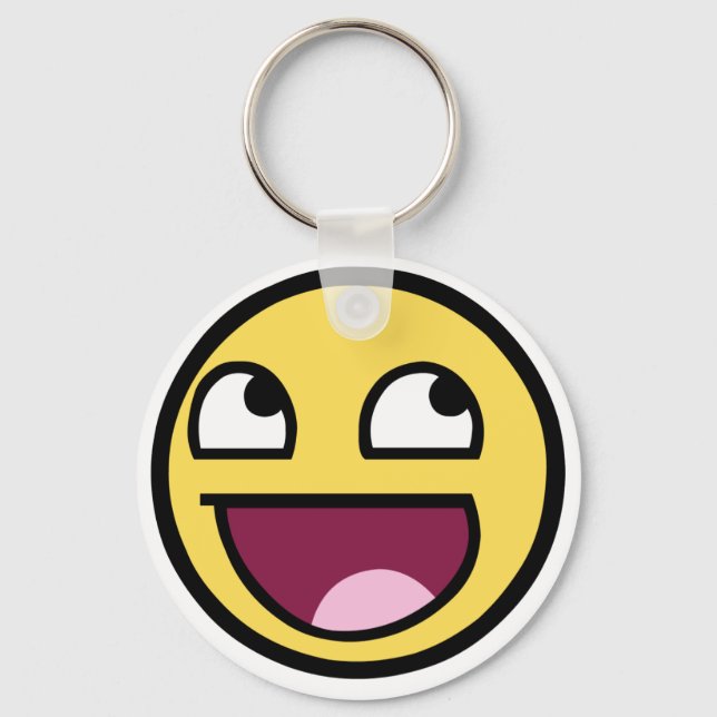 Awesome Face Keyring (Front)