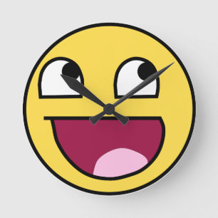 AWESOME FACE ROUND CLOCK