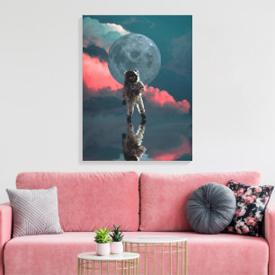 Awesome Fantasy Photo of Astronaut Canvas Print