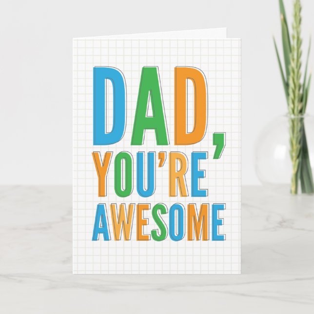 Awesome Father's Day Card (Front)