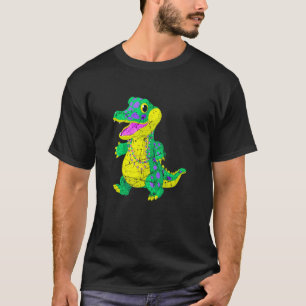 Awesome Festival Madri Gras Alligator Beads Men Wo T-Shirt